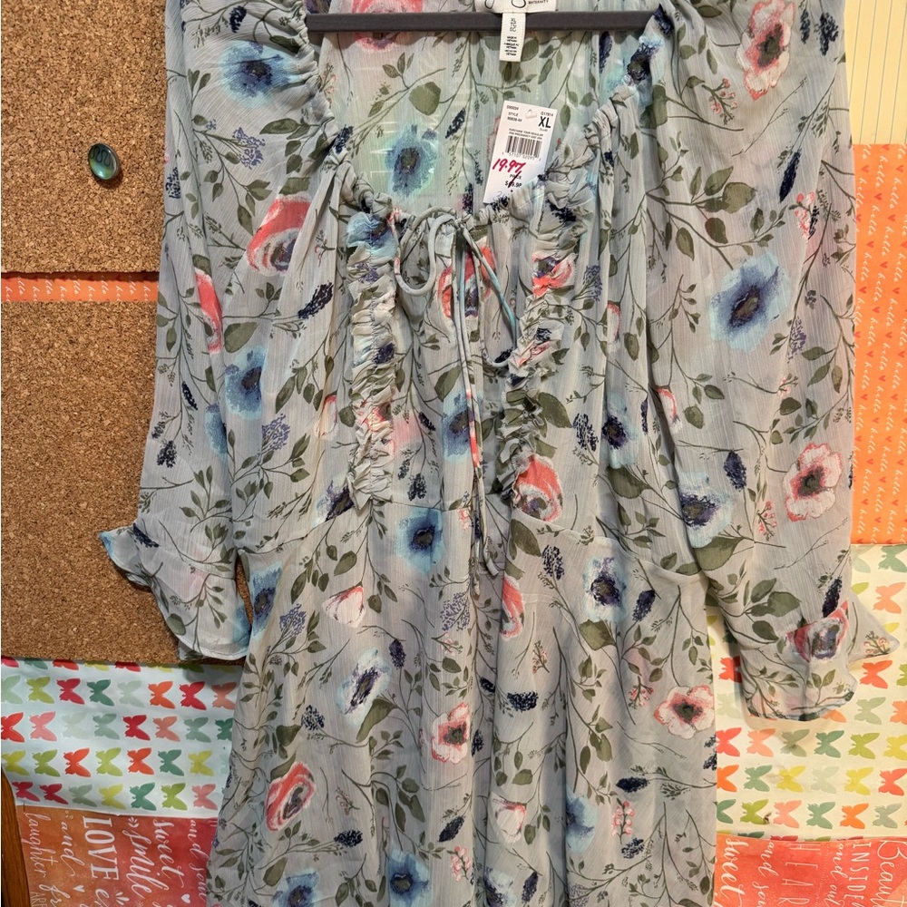 NWT Jessica Simpson Maternity Floral Dress Size XL